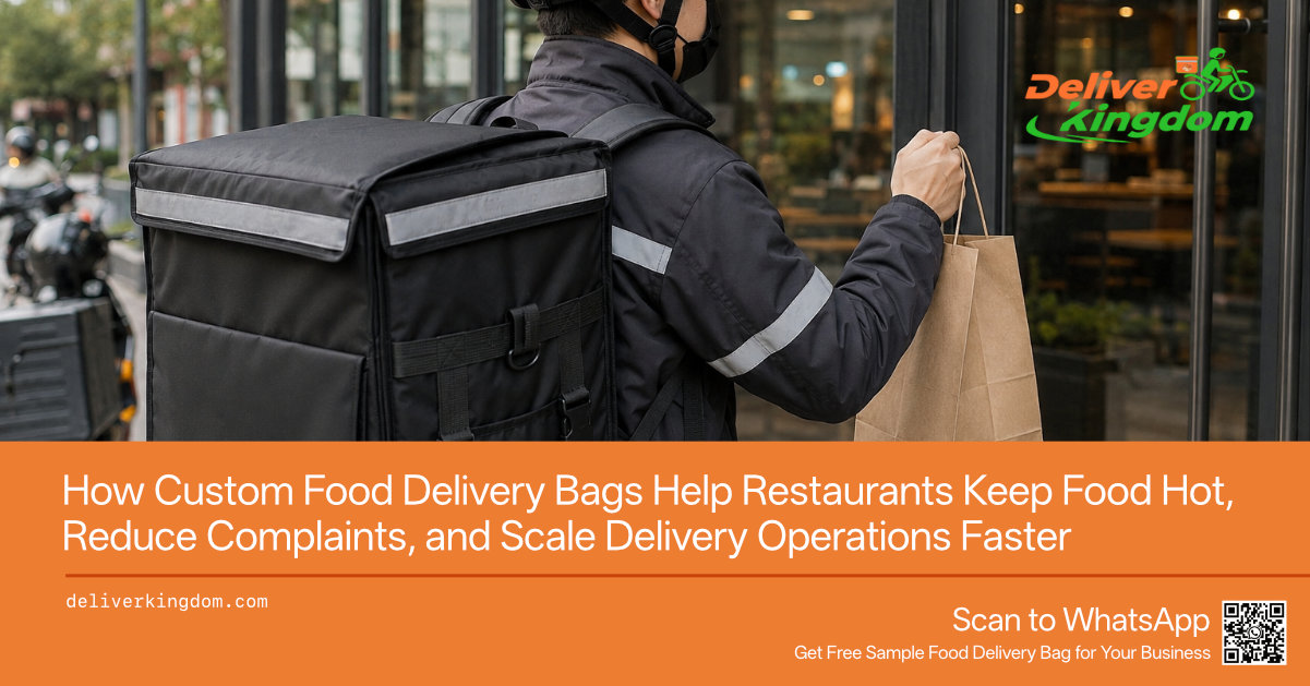 Comment les sacs de livraison de nourriture personnalisés aident les restaurants et les entreprises de logistique à garder les aliments chauds, réduire les réclamations et développer plus rapidement les opérations de livraison