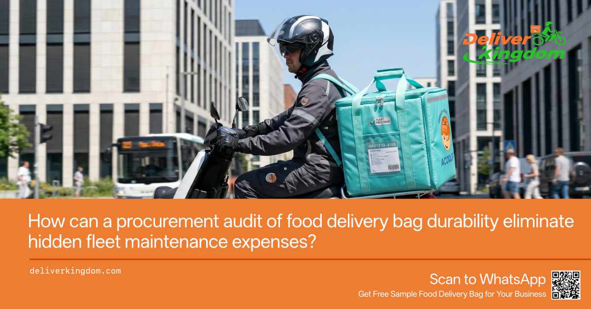 Comment un audit d’approvisionnement de la durabilité des sacs de livraison de repas peut-il éliminer les dépenses cachées de maintenance de la flotte ?