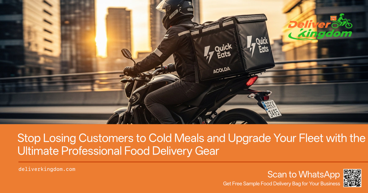 Cessez de perdre des clients à cause de repas froids et modernisez votre flotte avec l'équipement de livraison de repas professionnel ultime.