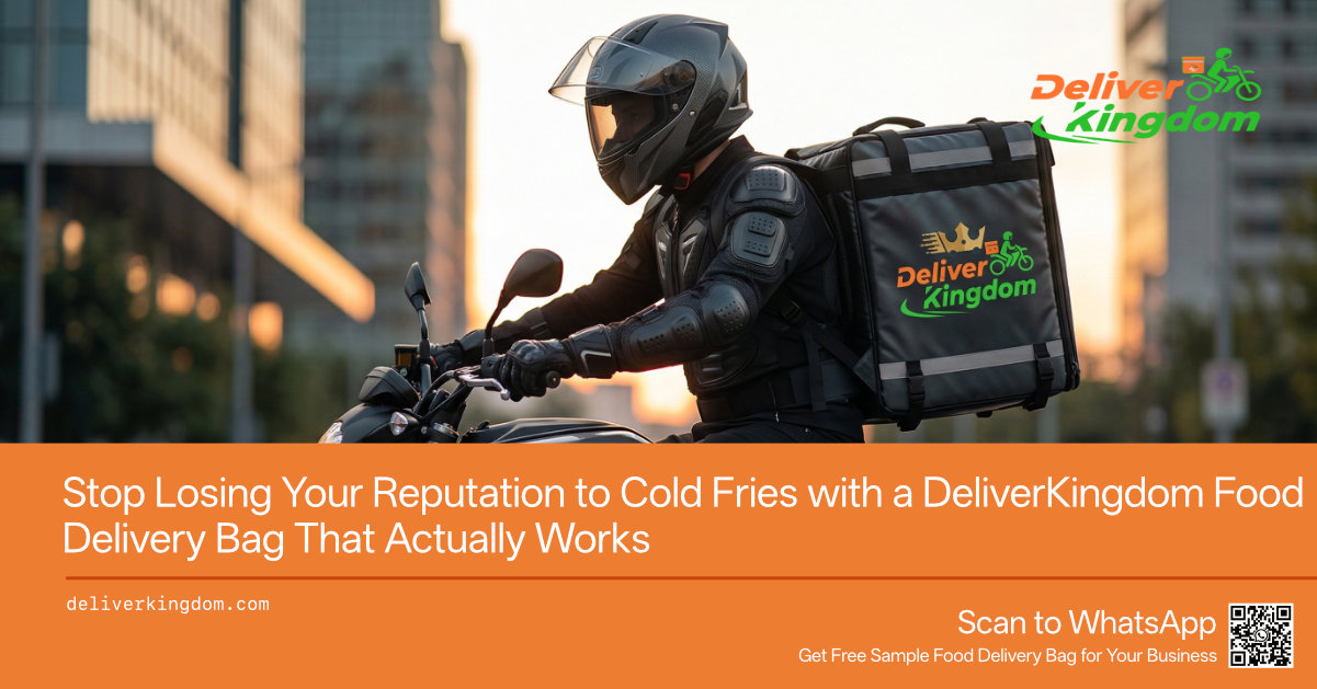 Évitez de ternir votre réputation à cause de frites froides grâce à un sac de livraison DeliverKingdom qui fonctionne vraiment.