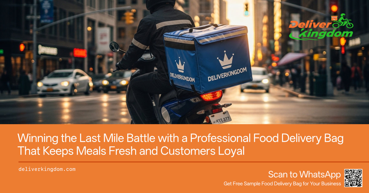 Gagnez la bataille du dernier kilomètre grâce à un sac de livraison de repas professionnel qui préserve la fraîcheur des plats et fidélise les clients.