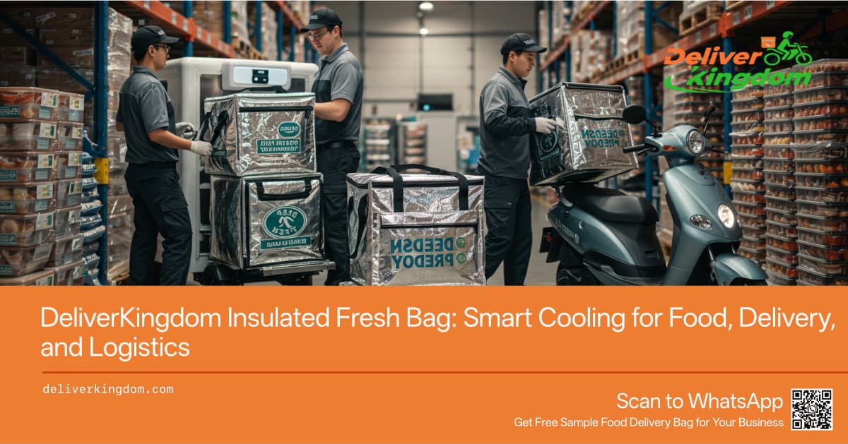 Sac isotherme DeliverKingdom : une solution de refroidissement intelligente pour les aliments, la livraison et la logistique.