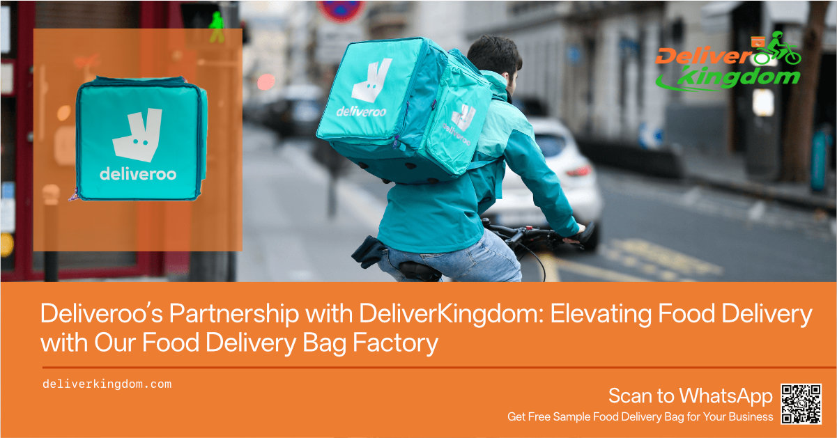 Partenariat entre Deliveroo et DeliverKingdom : une livraison de repas optimisée grâce à notre usine de sacs de livraison
