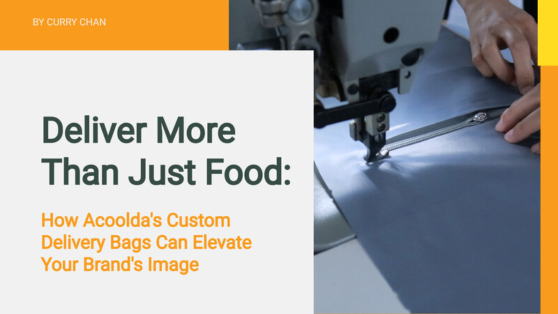 Livrez plus que de la nourriture : comment les sacs de livraison personnalisés d'Acoolda peuvent rehausser l'image de votre marque