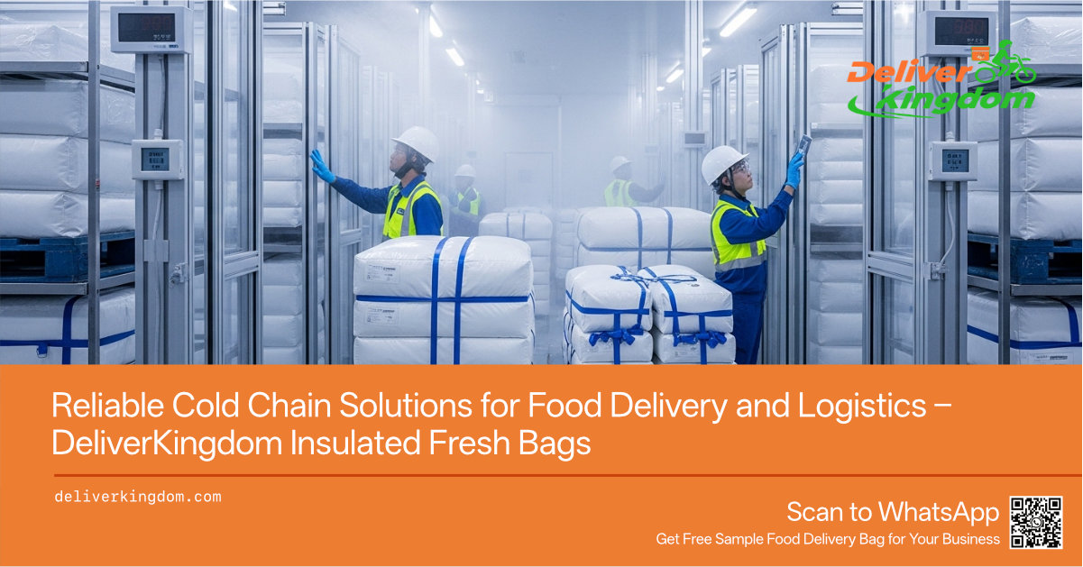 Solutions fiables de chaîne du froid pour la livraison et la logistique des produits alimentaires – Sacs isothermes DeliverKingdom