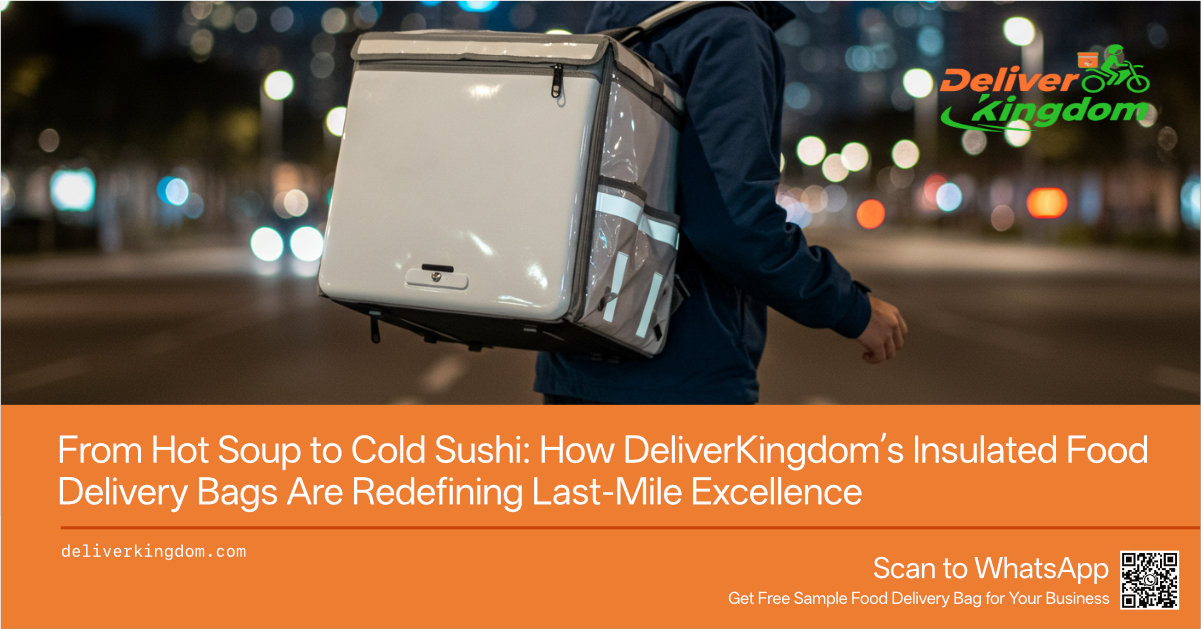 De la soupe chaude aux sushis froids : comment les sacs isothermes de livraison DeliverKingdom révolutionnent l'excellence du dernier kilomètre