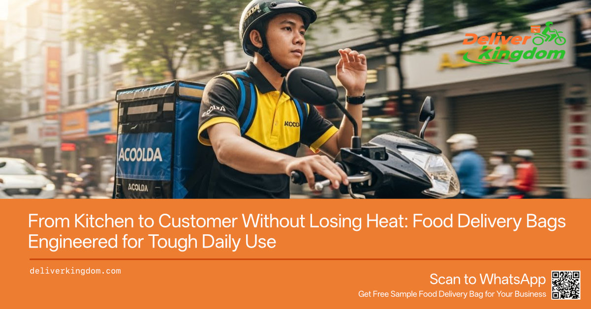 De la cuisine au client sans perte de chaleur : sacs de livraison de repas conçus pour un usage quotidien intensif