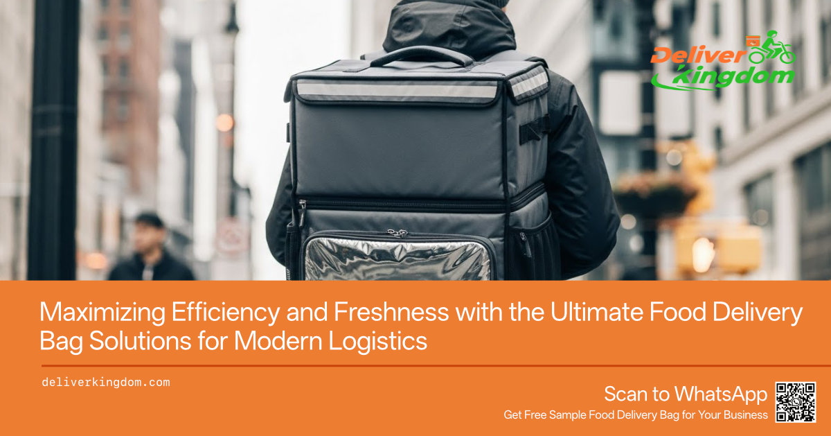 Optimisez l'efficacité et la fraîcheur grâce aux solutions de sacs de livraison alimentaire les plus performantes pour la logistique moderne.